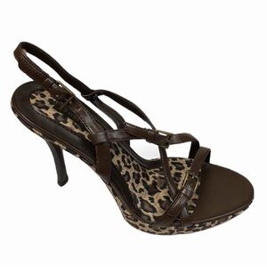 DELICIOUS Jumping Chocolate Tan Brown Animal Print Heels – New in Box